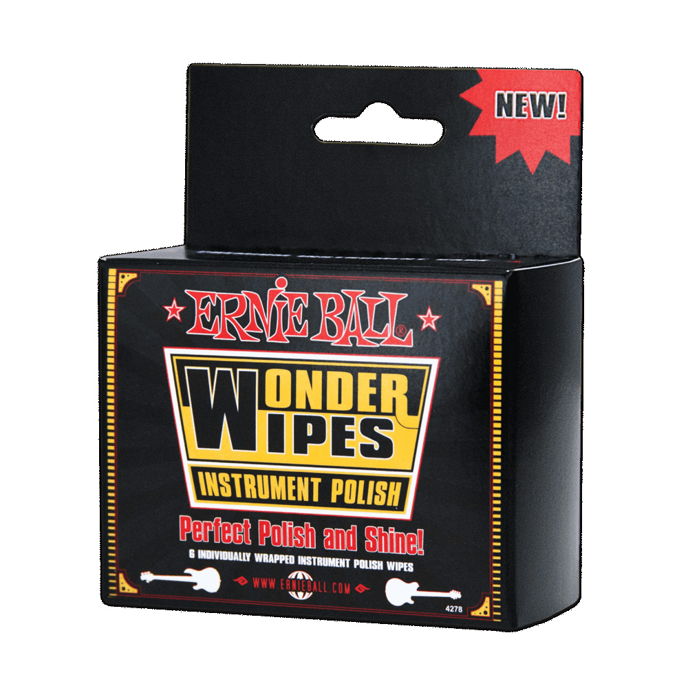 231060_1_398122 ERNIE BALL Wonder Wipes 4278 Καθαριστικό Γυαλιστικό Σώματος (6 ΤΜΧ) - Image 1