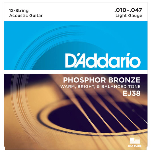 24122_1_271998 D'Addario ΕJ-38 Χορδές Ακουστικής 12χορδης Κιθάρας - Image 1