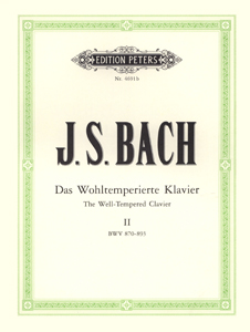 25837_1_124969 BACH J.S. Das Wohltemperierte No.2 / Εκδόσεις Peters - Urtext - Image 1
