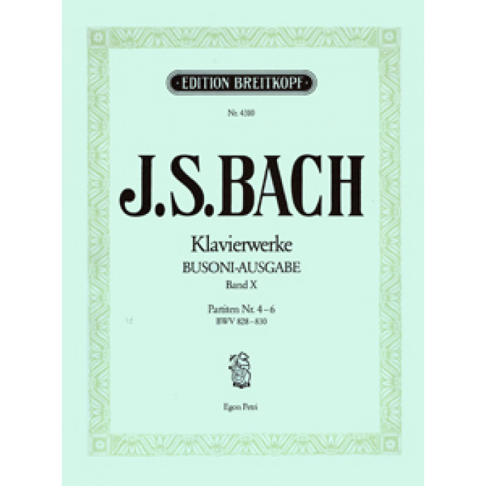 J.S. Bach - Klavierwerke (Busoni-Ausgabe) Band X / Εκδόσεις Breitkopf | ΚΑΠΠΑΚΟΣ