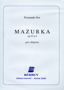 26261_1_130692 Sor Fernando - Mazurka op. 32 n. 3 per chitarra - Image 1