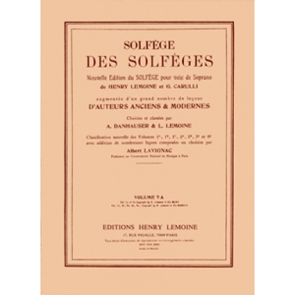 Lemoine Solfege (με συνοδεία) 7A