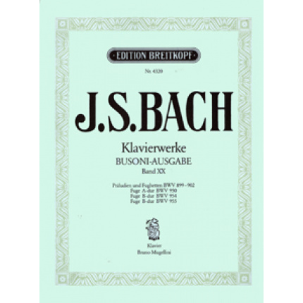 J.S.Bach - Klavierwerke (Busoni-Ausgabe) Band XX / Εκδόσεις Breitkopf