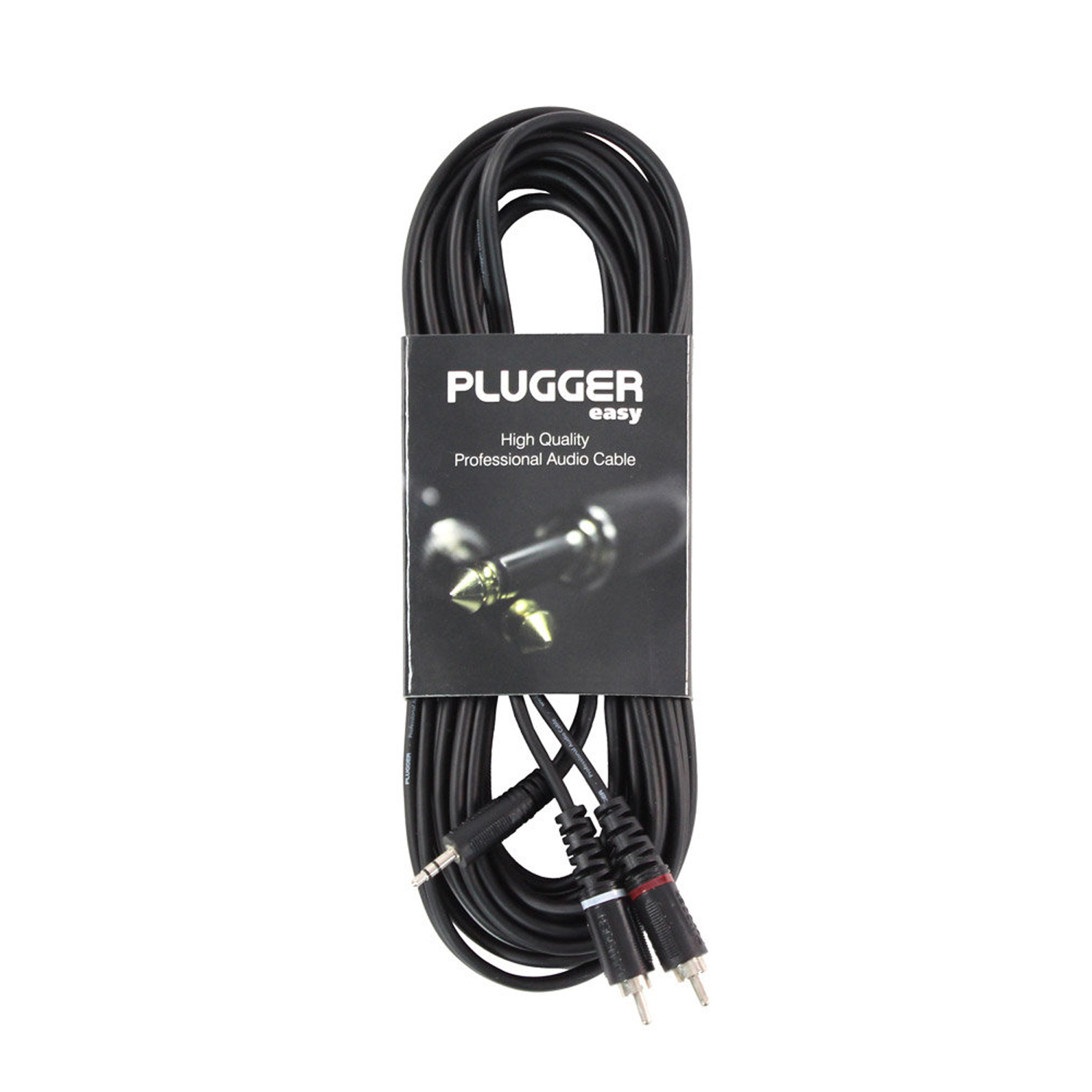 480162 JACK 3.5mm ST/ 2xRCA 1.50m PLUGGER - Image 1