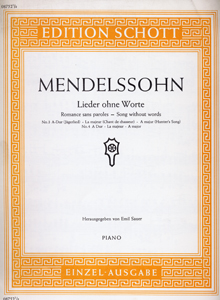 60563_1_161264 Mendelssohn - Songs Without Words ..Op.19/3&4 - Image 1