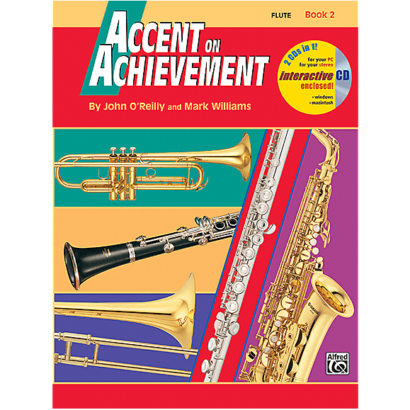 Accent-on-Achievement-Book-2-Flute-BKCD_536551 Accent on Achievement Book 2 - Flute (BK/CD) - Image 1