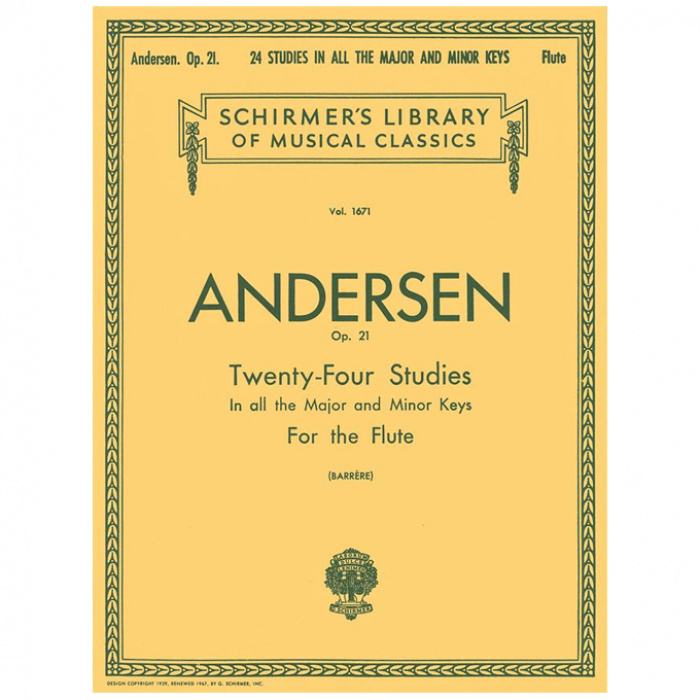 Andersen Joachim - 24 Etudes Op.21 / Εκδόσεις Schirmer | ΚΑΠΠΑΚΟΣ