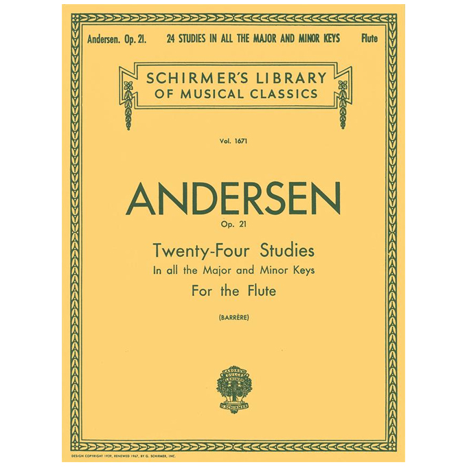Andersen-Joachim-24-Etudes-Op.21-Εκδόσεις-Schirmer_475837 Andersen Joachim - 24 Etudes Op.21 / Εκδόσεις Schirmer - Image 1
