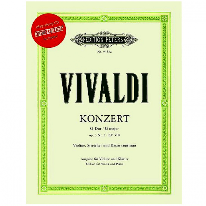 Antonio Vivaldi - Concerto in G Op.3 No.3 (BK/CD) | ΚΑΠΠΑΚΟΣ