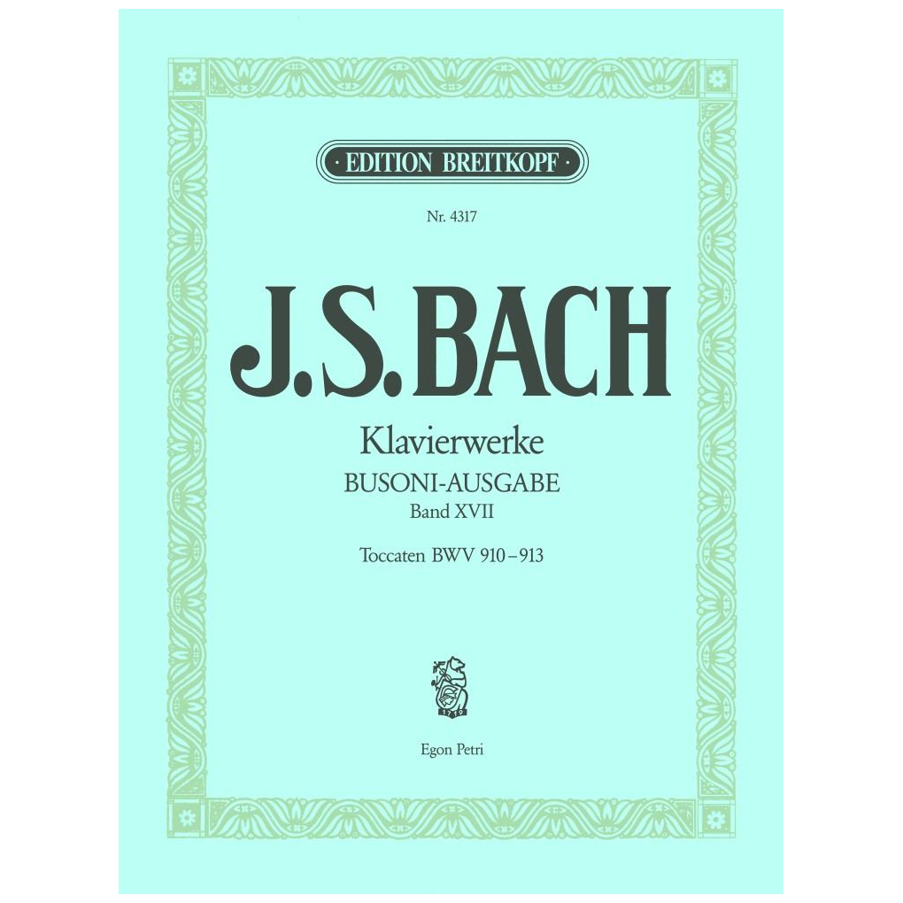 Bach-J.S.-Klavierwerke-Band-XVII-Toccaten-BWV-910-913-Busoni-Ausgabe_474096 Bach J.S. - Klavierwerke Band XVII / Toccaten BWV 910-913 (Busoni - Ausgabe) - Image 1