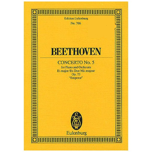 Beethoven-Concerto-No.5-Op.73-ScCd528707 Beethoven - Concerto No.5 Op.73 Sc/Cd - Image 1