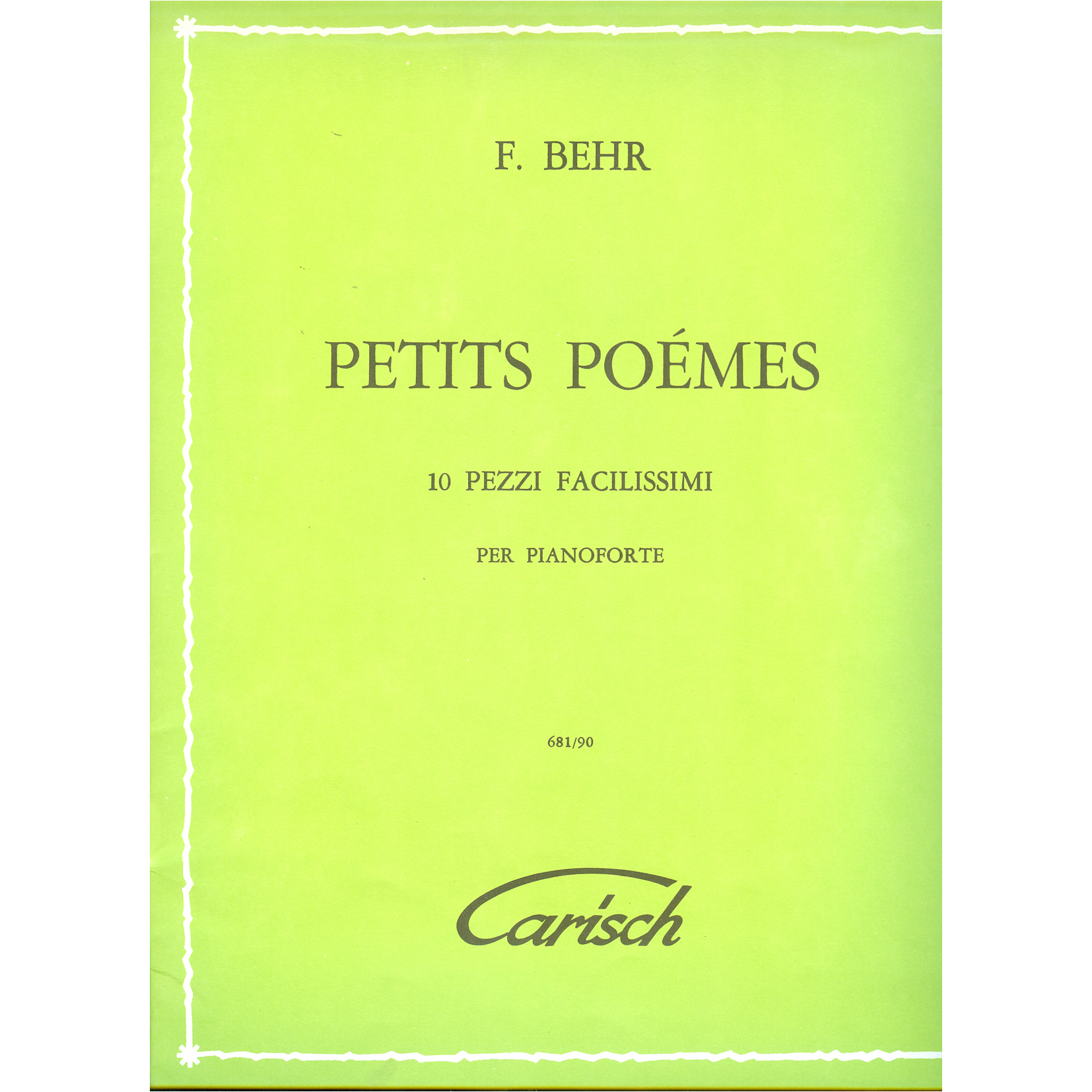 Behr-Petits-Poemes_476955 Behr - Petits Poemes - Image 1