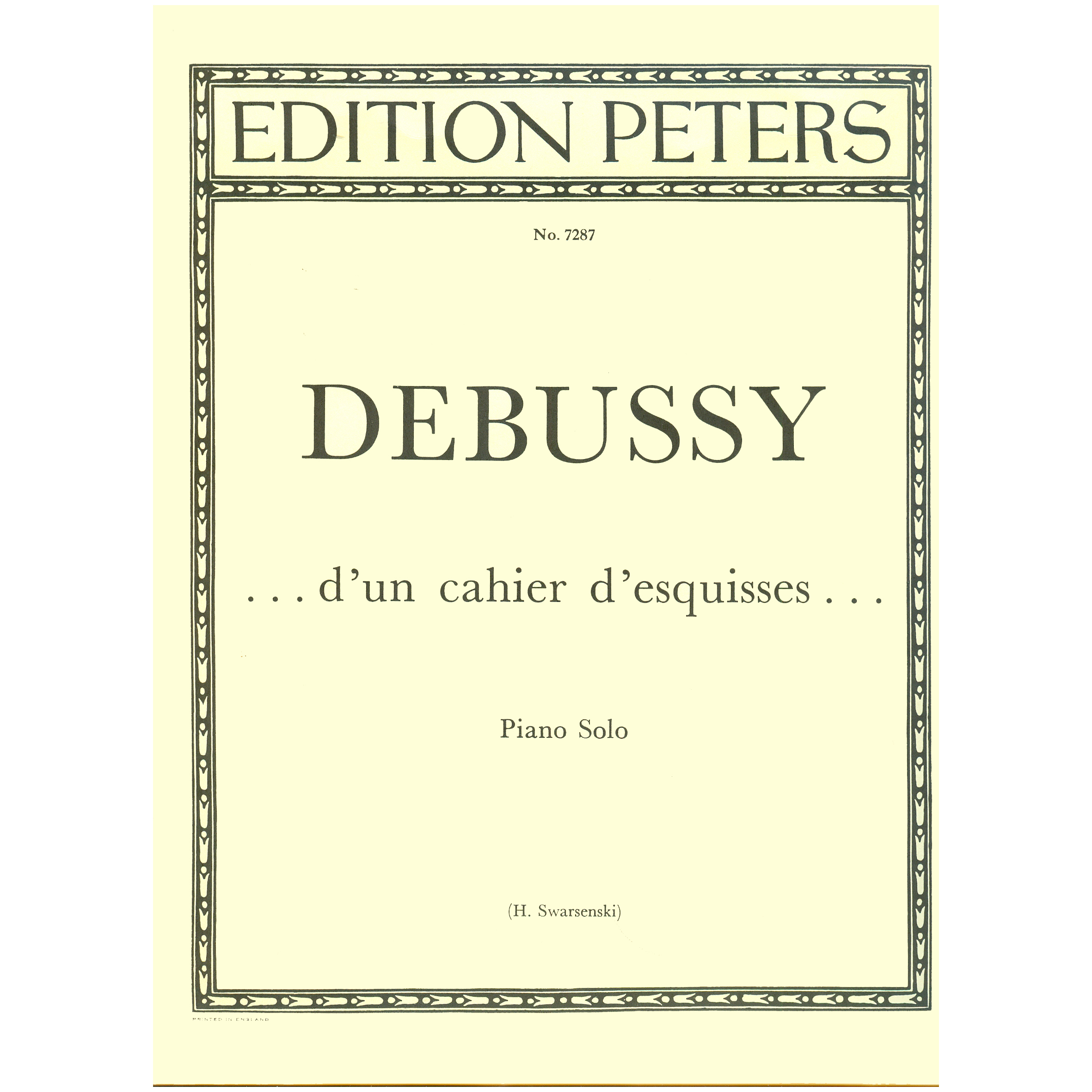 Debussy-Dun-Cahier-DEsguises_486082 Debussy - D'un Cahier D'Esguises - Image 1