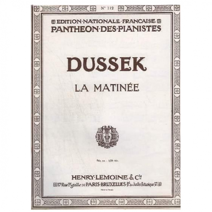 Dussek - La Matinee | ΚΑΠΠΑΚΟΣ