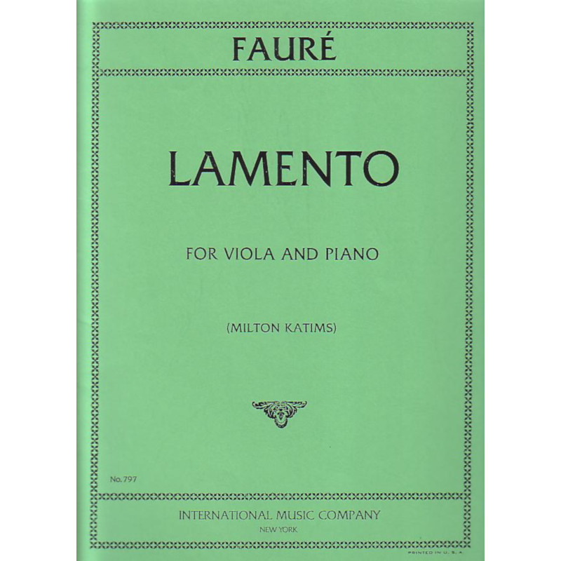 Faure-Lamento_511331 Faure - Lamento - Image 1