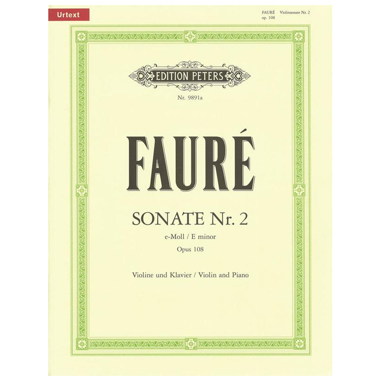 Faure-Sonate-Nr.-2-E-minor-Op.108-Violin-and-Piano-_505005 Faure - Sonate Nr. 2 E minor Op.108 (Violin and Piano) - Image 1