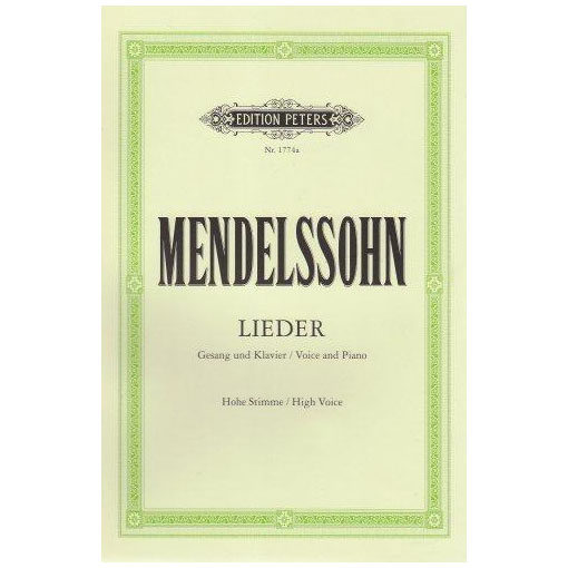 Felix-Mendelssohn-Lieder-High-Voice-Εκδόσεις-Peters_515360 Felix Mendelssohn - Lieder (High Voice) / Εκδόσεις Peters - Image 1