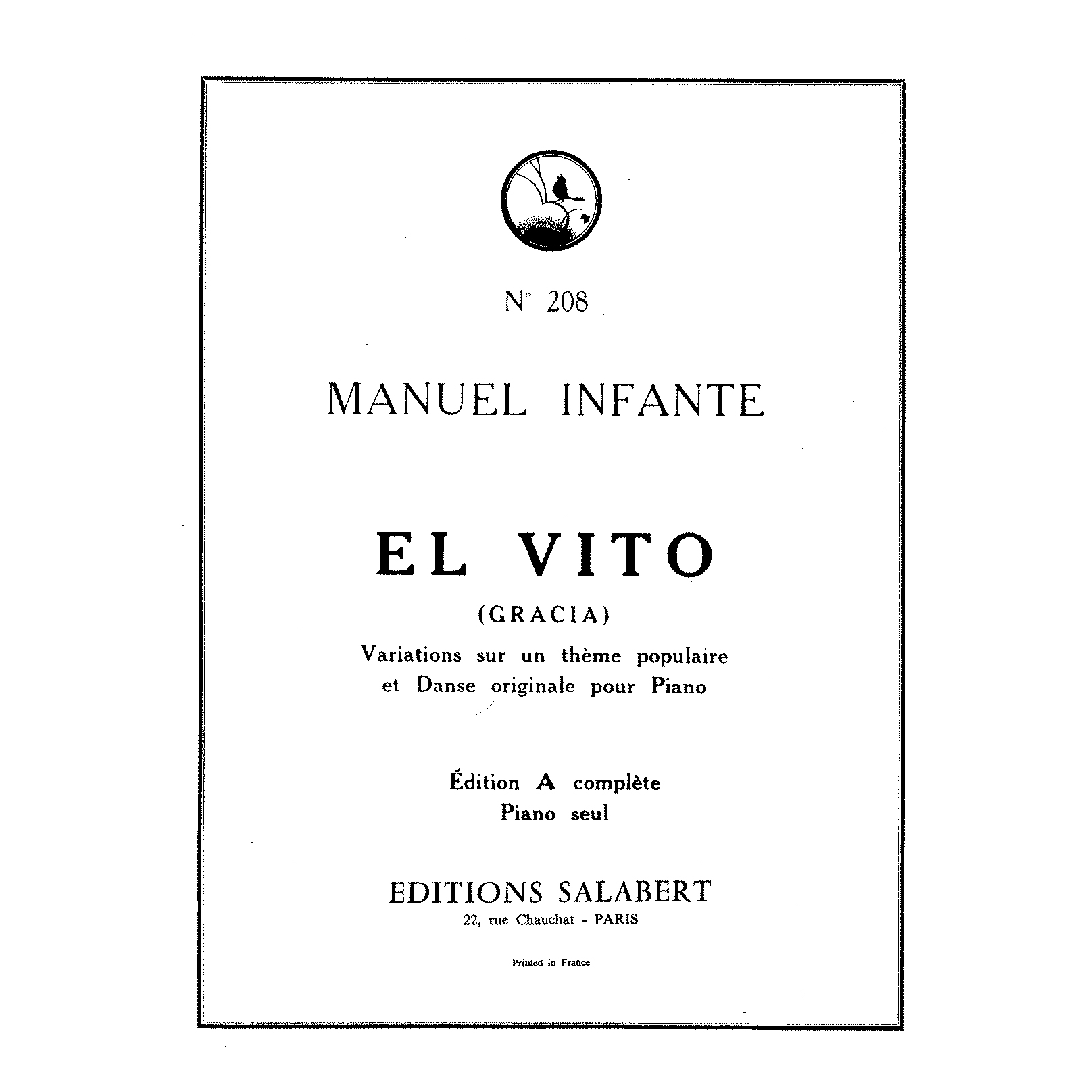 Infante-El-Vito-Edition-B_492740 Infante - El Vito- Edition B - Image 1