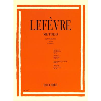 LEFEVRE-Μέθοδος-για-Κλαρινέτο-N.3_456182 LEFEVRE - Μέθοδος για Κλαρινέτο N.3 - Image 1