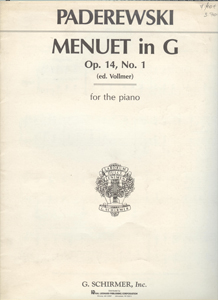 Padarewski-Menuet-In-G-Op.14-N-1_548758 Padarewski - Menuet In G Op.14 N 1 - Image 1