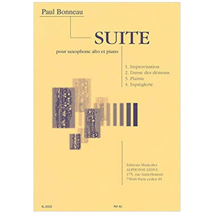 Paul Bonneau - Suite for Alto Saxophone | ΚΑΠΠΑΚΟΣ