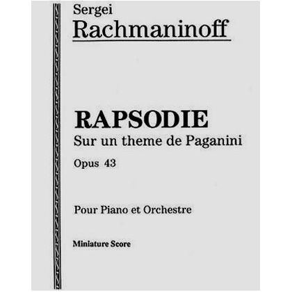 Rachmaninoff-Rhapsodie-On-A-Paganinis.541090 Rachmaninoff - Rhapsodie On A Paganini's. - Image 1