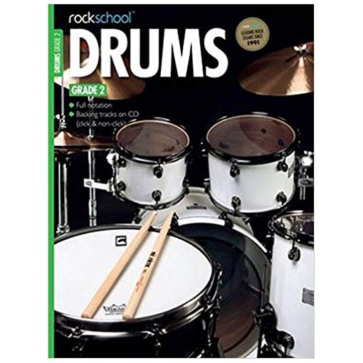 Rockschool-Drums-Grade-2-2012-2018-BKCD503973 Rockschool Drums - Grade 2 (2012-2018) BK/CD - Image 1