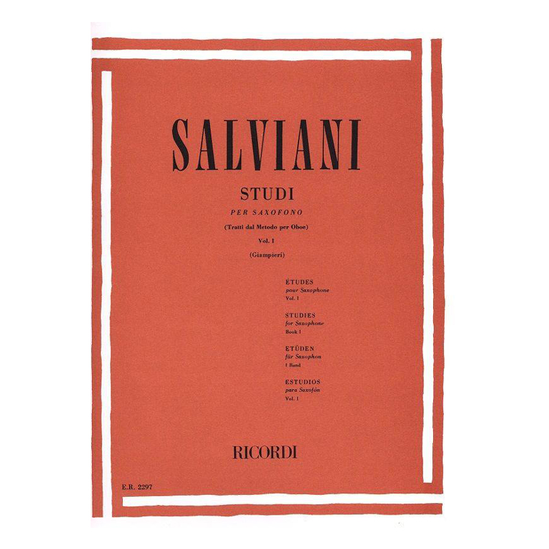 Salviani-C.-Studies-for-Saxophone-Vol.-1858537 Salviani C. - Studies for Saxophone Vol. 1 - Image 1