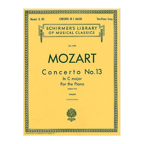 W.A.-Mozart-Concerto-No.-13-In-C-major-KV-415-Εκδόσεις-Schirmer_472106 Mozart - Concerto N. 13 (C) KV 415 - Image 1