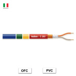 C260 PVC BLUE ΚΑΛΩΔΙΟ ΜΙΚΡΟΦΩΝΟΥ (Κουλ. 100m) TASKER