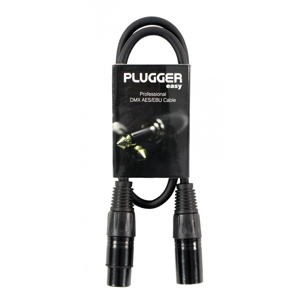 plugger-dmx-06 DMX XLR-XLR 0.6m PLUGGER - Image 1