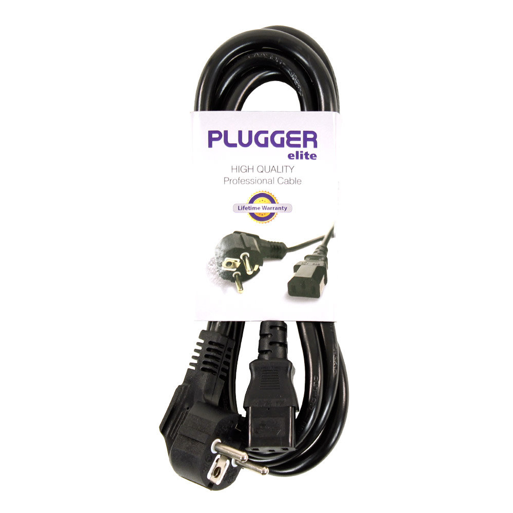 plugger-power-cable-iec-female-pc16-male IEC FEMALE SHUCKO MALE 1.8M/2.5mm² PLUGGER - Image 1