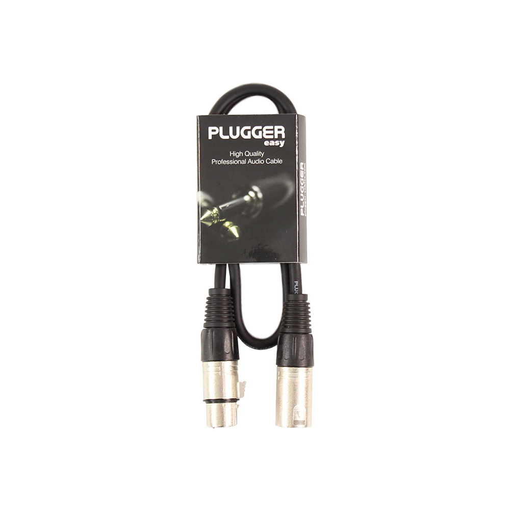 xlr-male-3p-06m-easy-range-plugger ΚΑΛΩΔΙO ΗΧΟΥ XLR-XLR 0.60m PLUGGER - Image 1
