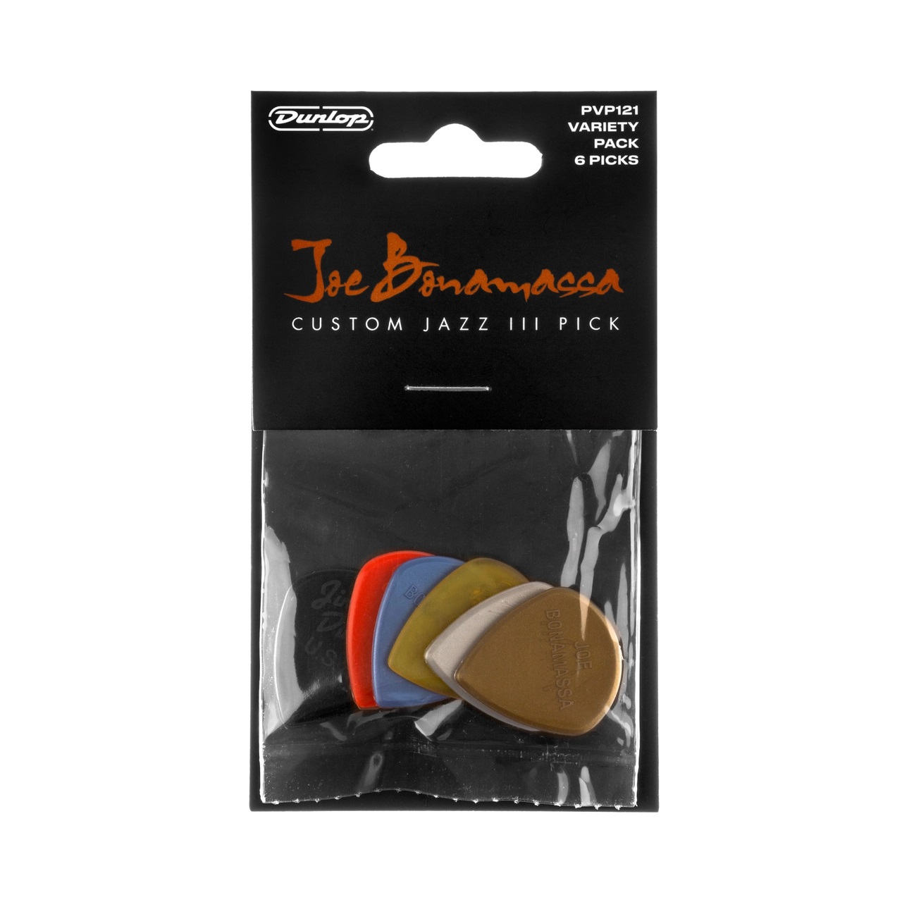 DUNLOP-PVP121-Joe-Bonamassa-Jazz-III-Variety-Πέννες-6-τεμάχια-895770 DUNLOP PVP121 Joe Bonamassa Jazz III Variety Πέννες ( 6 τεμάχια ) - Image 1