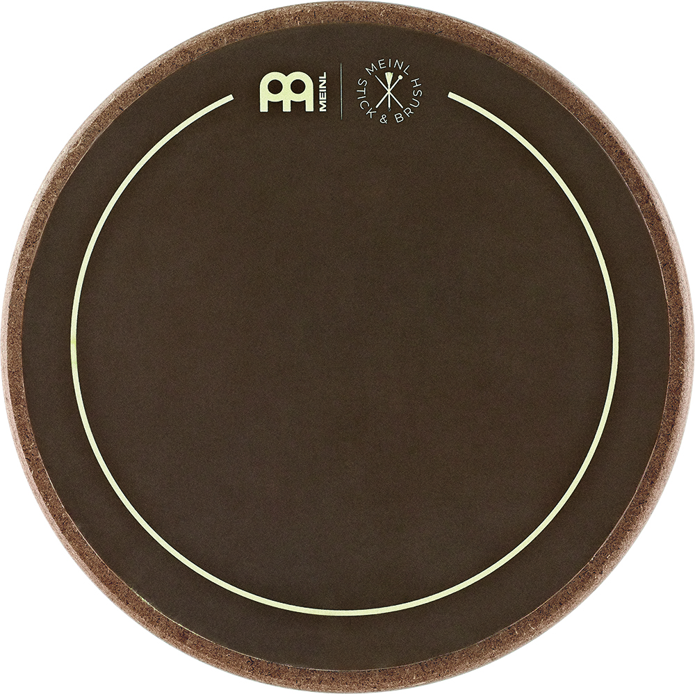 MEINL-SB508-Stick-Brush-6-Practice-Pad862288 MEINL SB508 Stick & Brush 6" Practice Pad - Image 1