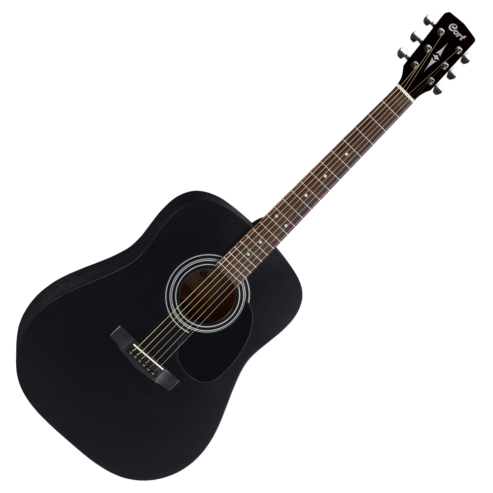 ad810_bks_b CORT AD810 Ακουστική κιθάρα Dreadnought BLACK SATIN - Image 1
