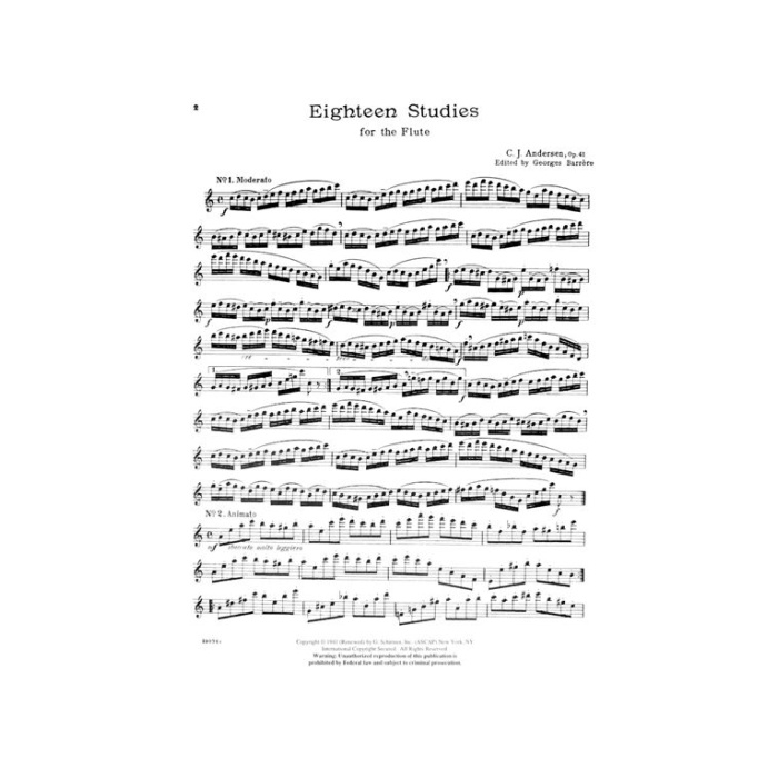 Andersen 18 Studies Op. 41 | ΚΑΠΠΑΚΟΣ