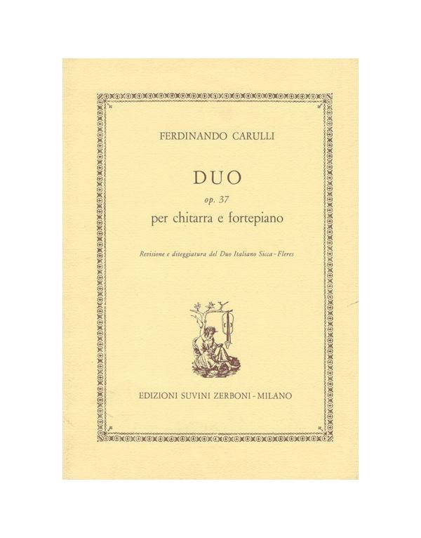 carulli-ferdinando-duo-op.37-per-guitarra-e-fortepiano-enlarge Carulli Ferdinando - Duo Op. 37 Per Guitarra E Fortepiano - Image 1