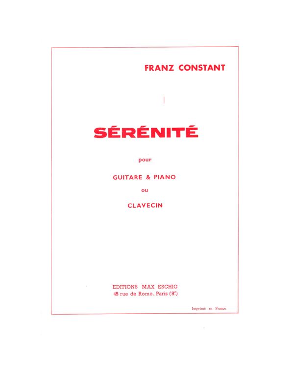 constant-franz-serenite-for-guitar-and-piano-enlarge Constant Franz - Serenite For Guitar And Piano - Image 1