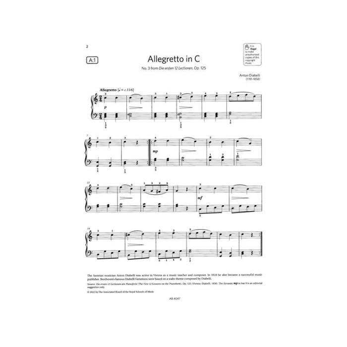 Abrsm Piano Exam Pieces 1 (2023 - 2024) | ΚΑΠΠΑΚΟΣ