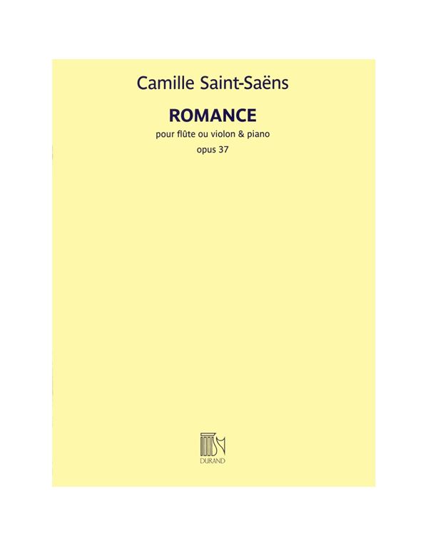 saint-saens-camille-romance-for-flute-or-violin-piano-op.37-enlarge Saint-Saens Camille - Romance, For Flute Or Violin & Piano, Op. 37 - Image 1