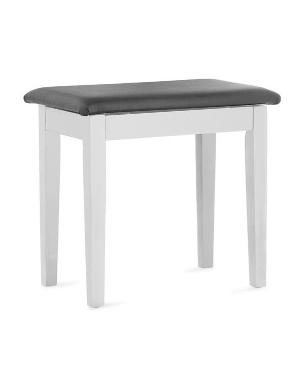 stagg-pbf23-whm-sbk-kathisma-pianou-me-choro-apothikefsis-lefko-mat-vinyl-top-enlarge STAGG PBF23 WHM SBK Κάθισμα Πιάνου Με Χώρο Αποθήκευσης Λευκό Ματ Vinyl Top - Image 1