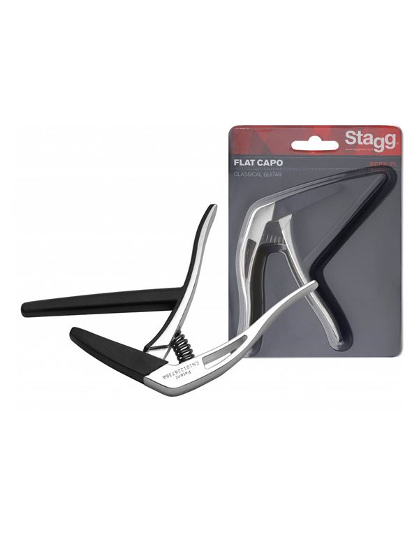 stagg-scpx-fl-cr-kapotasto-kitharas-asimi-enlarge STAGG SCPX-FL CR Καποτάστο Κιθάρας Ασημί - Image 1
