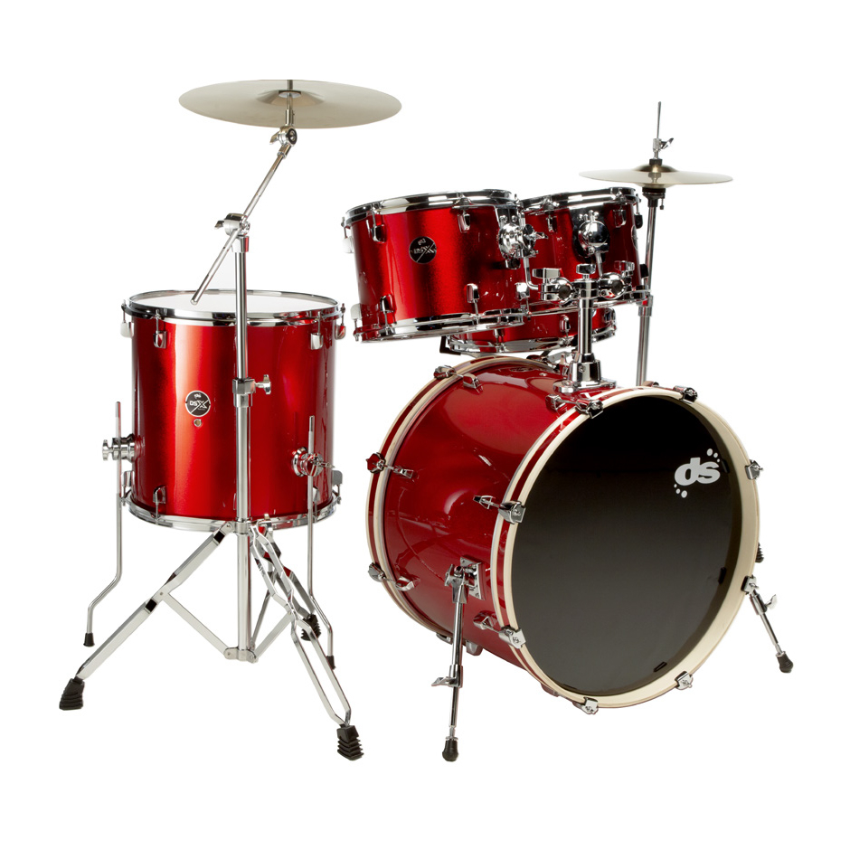 ds-drum-set-ntrams-dsx-candy-red-sparkle-1 DSX CANDY RED SPARKLE STAGE ds DRUM - Image 1