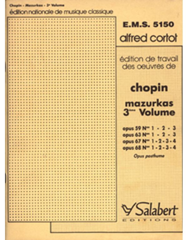 chopin-mazurkas-3eme-volume-enlarge Chopin - Mazurkas 3eme Volume - Image 1
