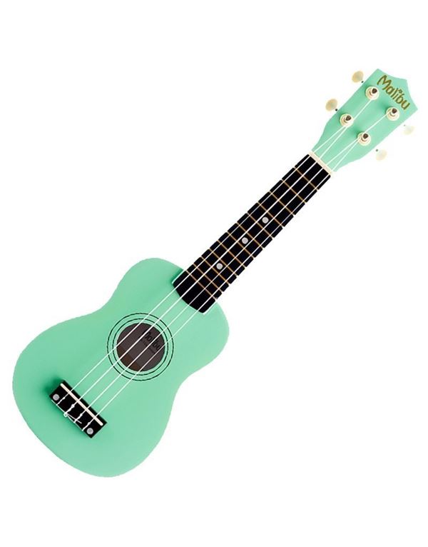 malibu-ma-10s-green-soprano-ukulele-me-thiki-enlarge MALIBU MA-10S Green Soprano Ukulele με Θήκη - Image 1
