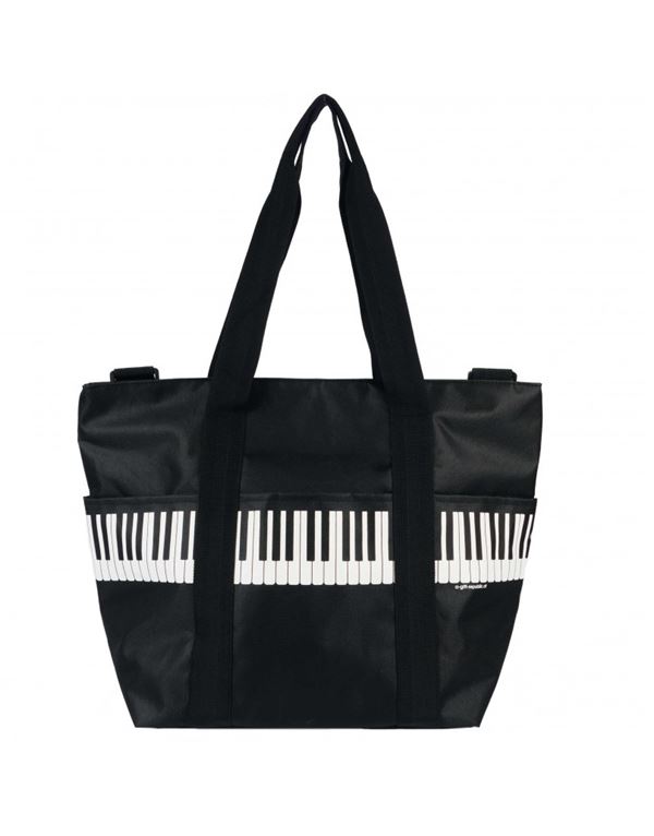 agifty-pro-musica-tsanta-omou-keyboard-vlack-white-enlarge AGIFTY Pro Musica Τσάντα Ώμου Keyboard Βlack/White - Image 1