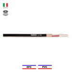 TASKER C124 PVC | Καλώδιο Ήχου Flat, 2x0.12mm, Μαύρο (Bulk m)