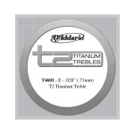 D'Addario T4601 Χορδή E (Μι Καντίνι) Κλασικής Κιθάρας Titanium Hard Tension .028