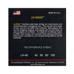 DR Strings LO-RIDER LH-40 Stainless Steel Χορδές Ηλεκτρικού Μπάσου .040-.100 Light, Long Scale - Image 2